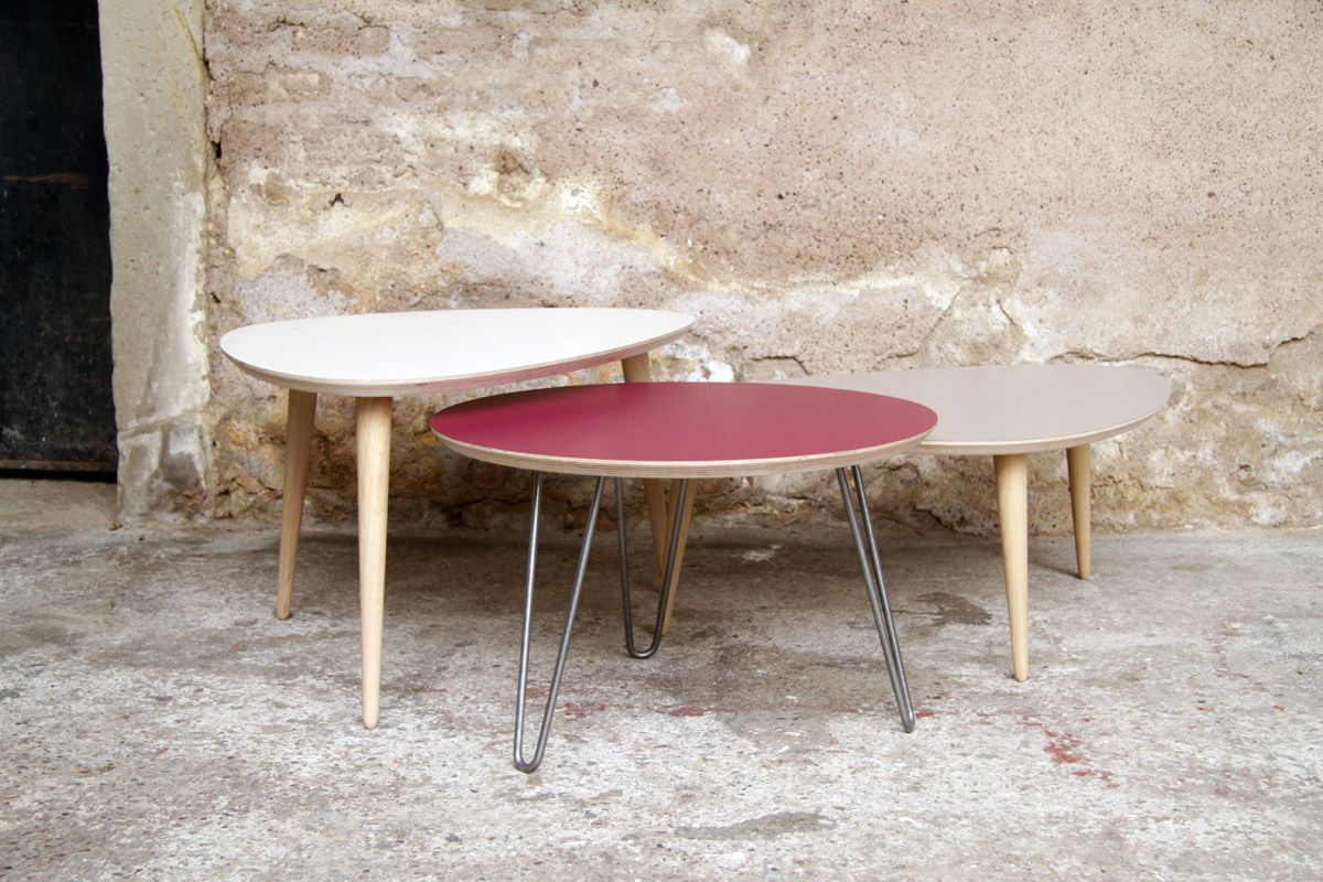 Table basse scandinave empilable