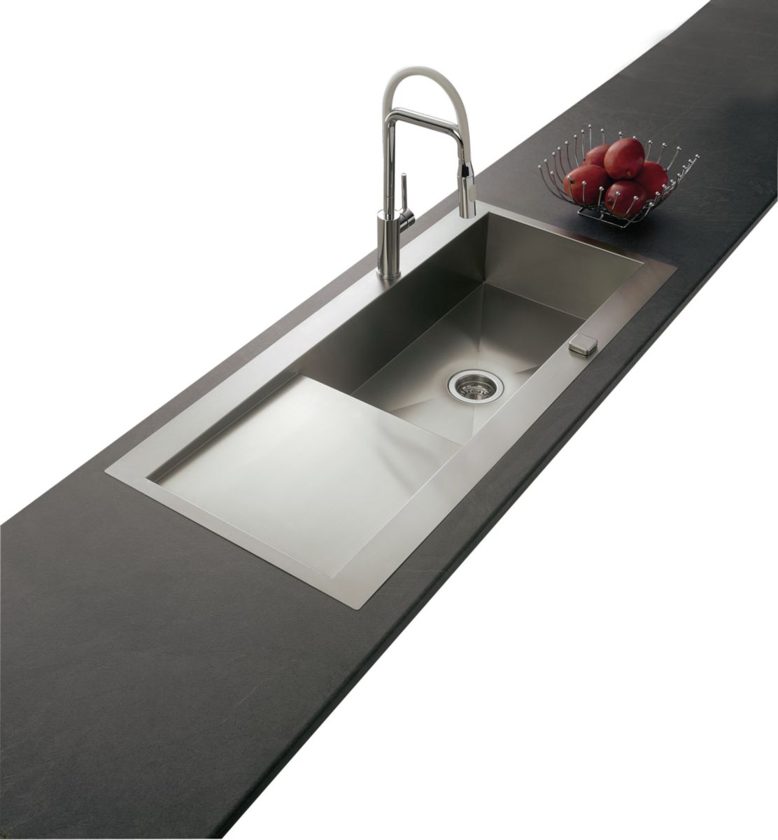 Evier grand bac inox