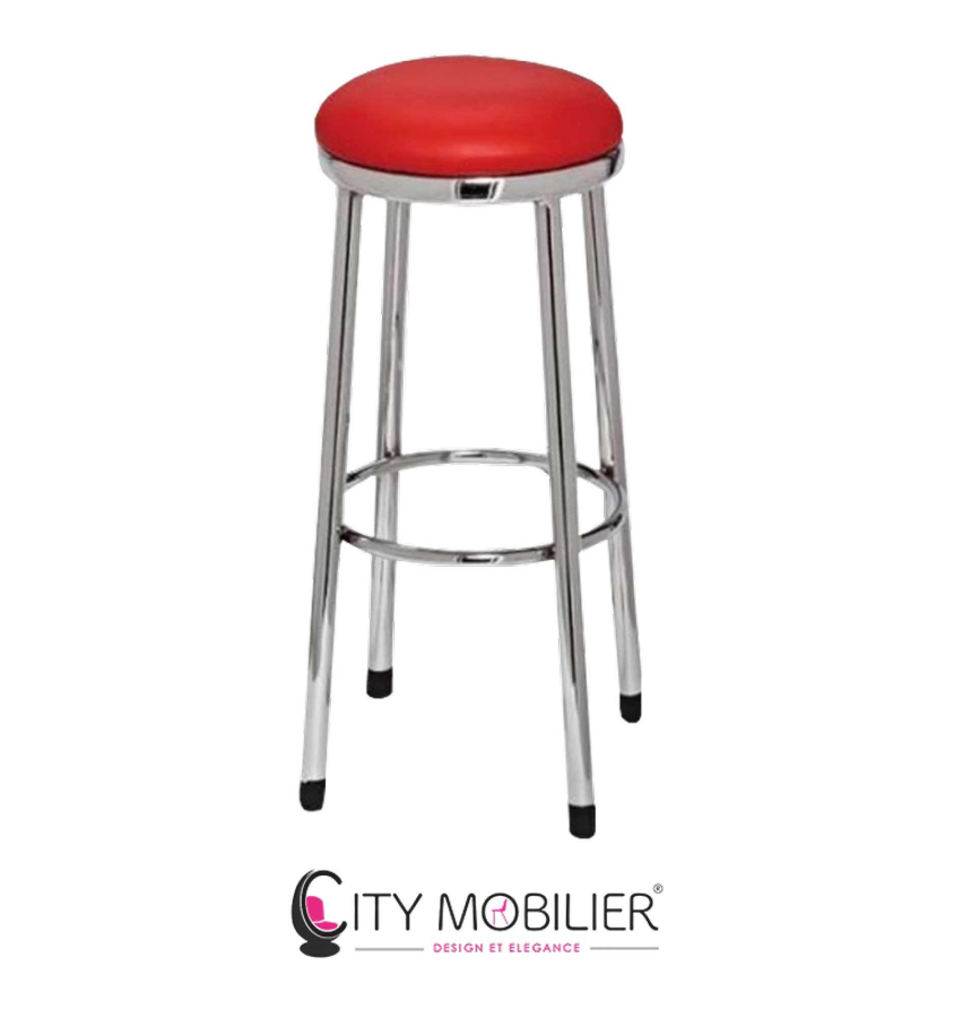 Tabouret metal rond