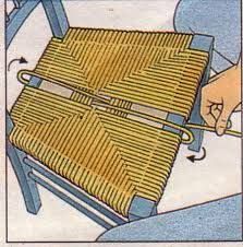 Rempaillage tabouret