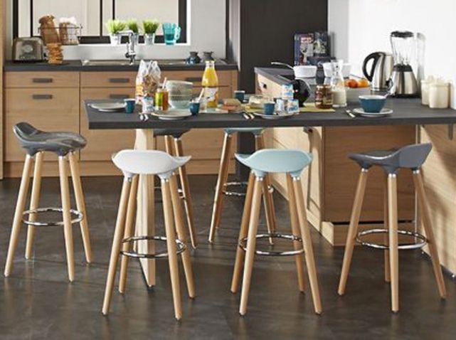 Tabouret couleur taupe