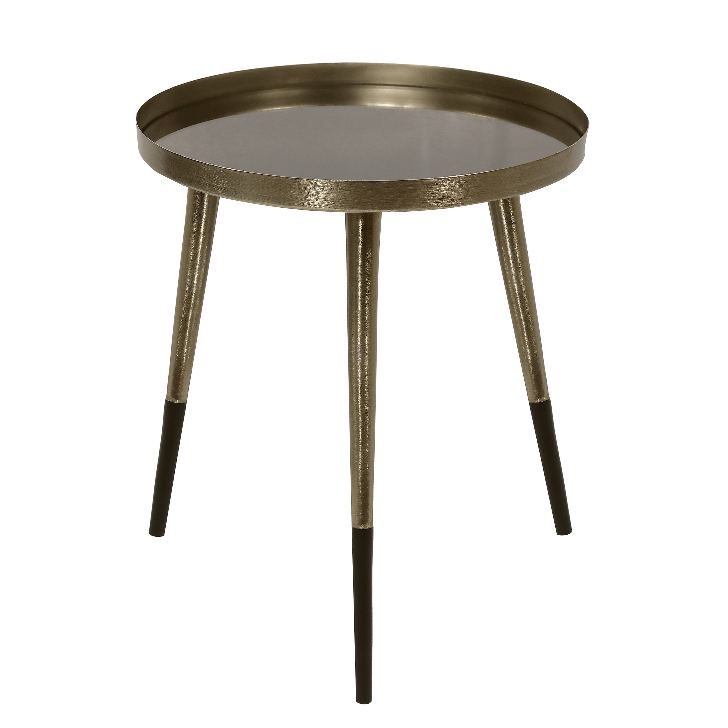 Table basse ronde laiton