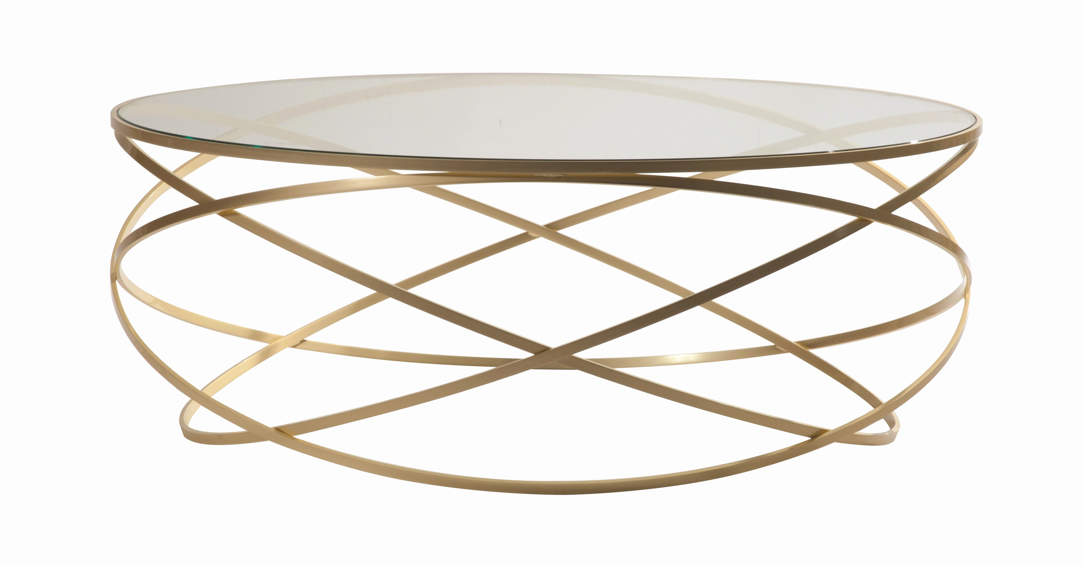 Table basse ronde rouge