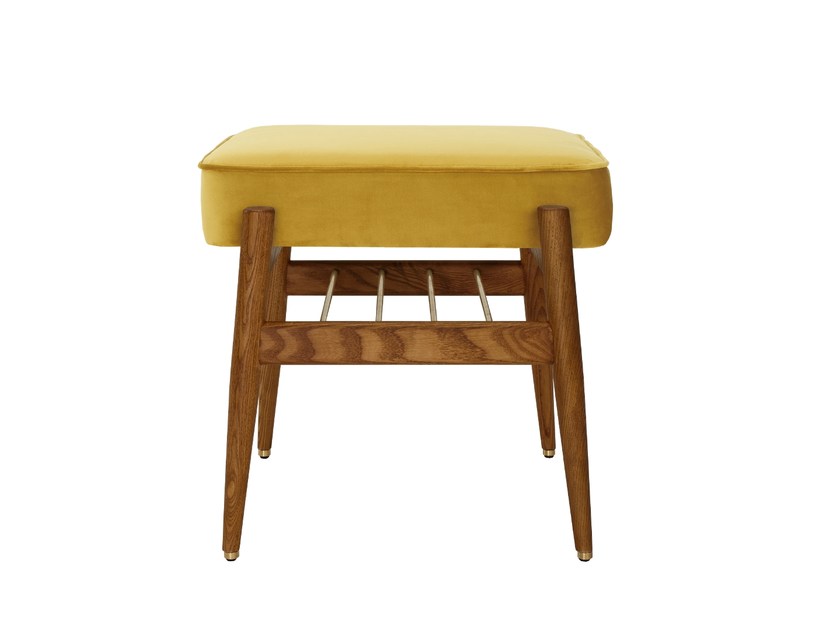 Tabouret bas velours
