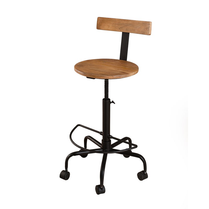 Tabouret bar avec roulettes