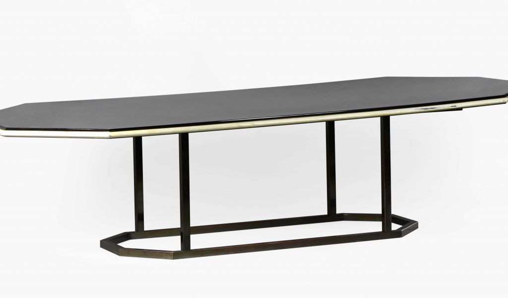 Table basse en verre boule