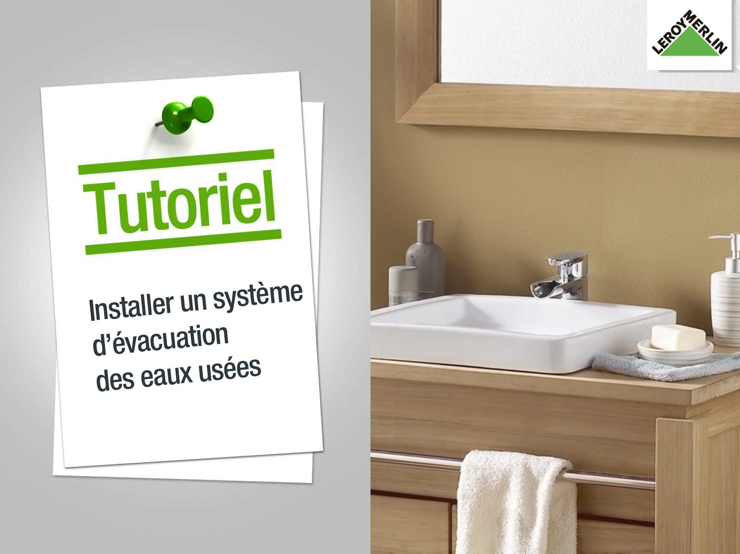 Evacuation evier cuisine exterieure