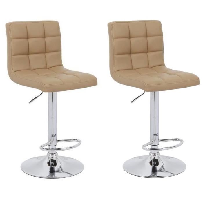 Tabouret bar couleur taupe