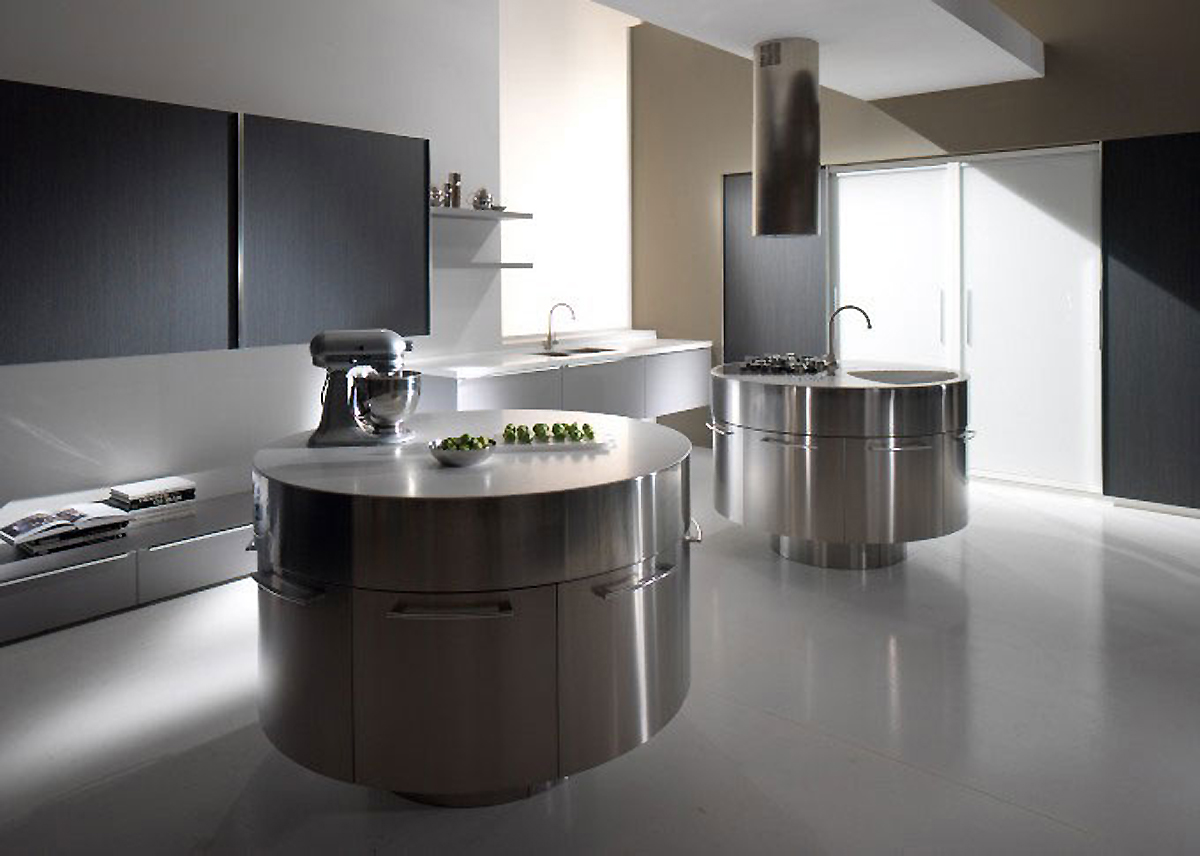 Cuisine equiper avec evier rond