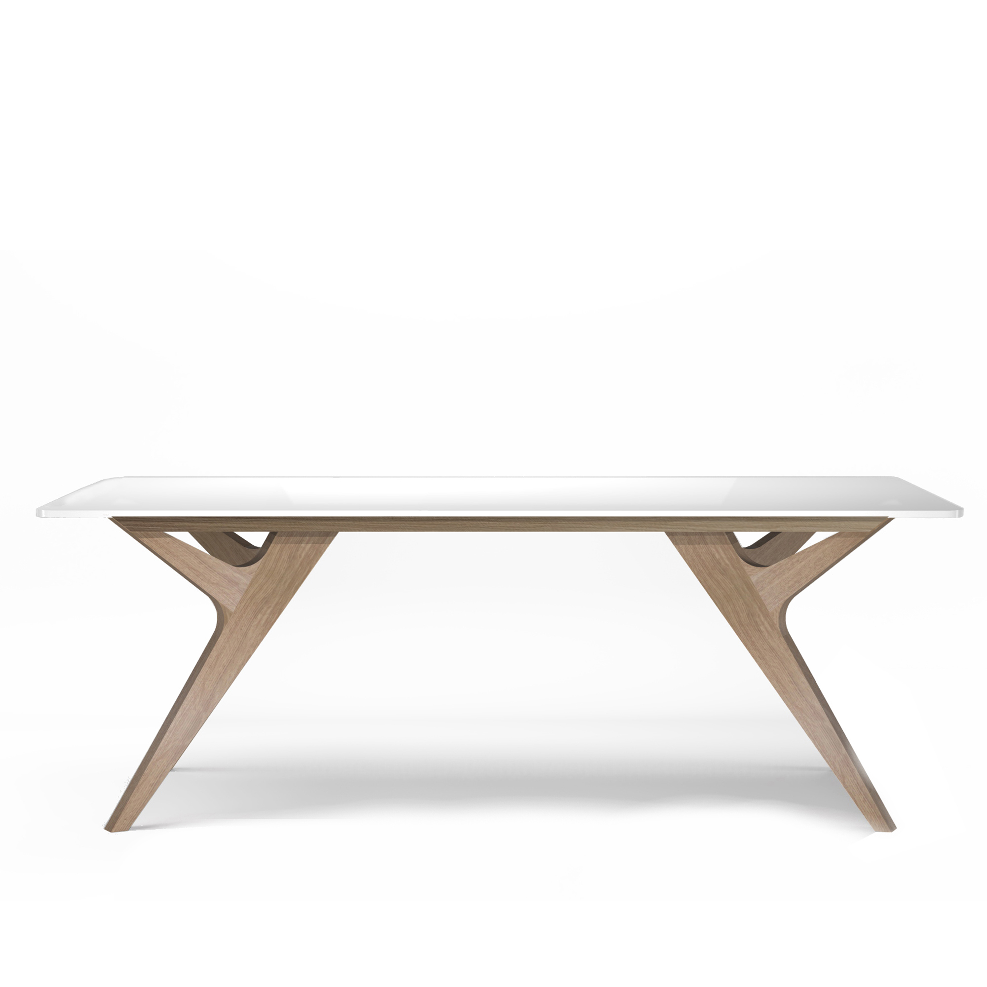 Table design scandinave verre