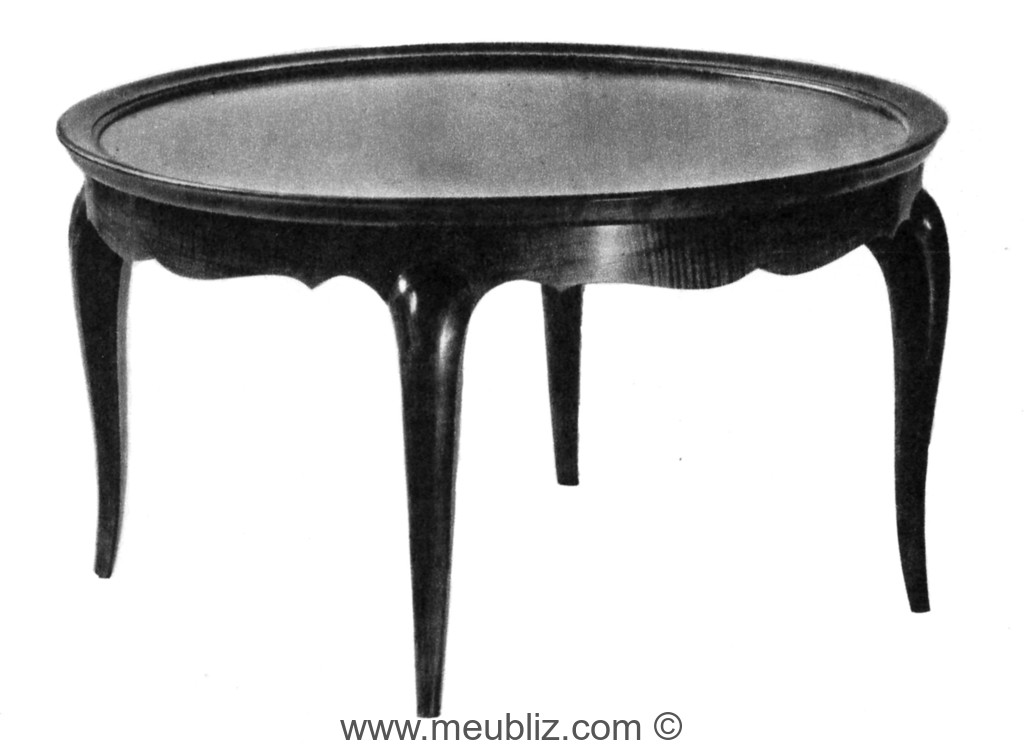 Table basse ronde rustique