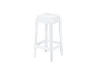 Tabouret bas plexiglas transparent