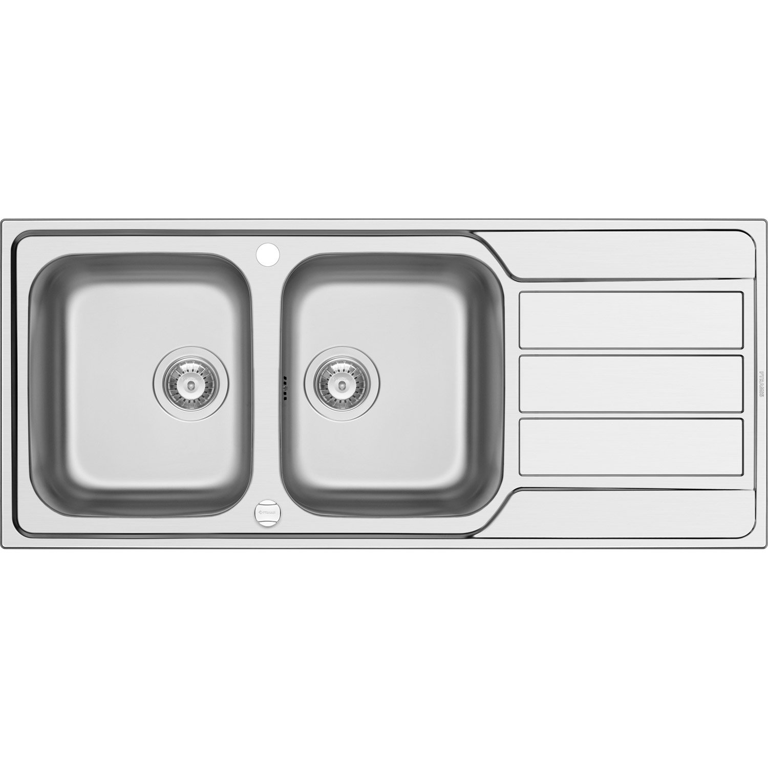 Evier cuisine inox 2 bacs