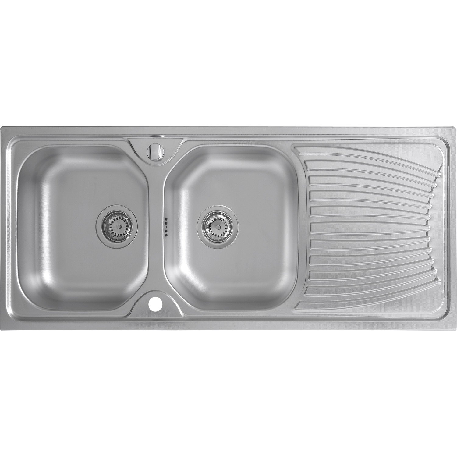 Evier double bac inox