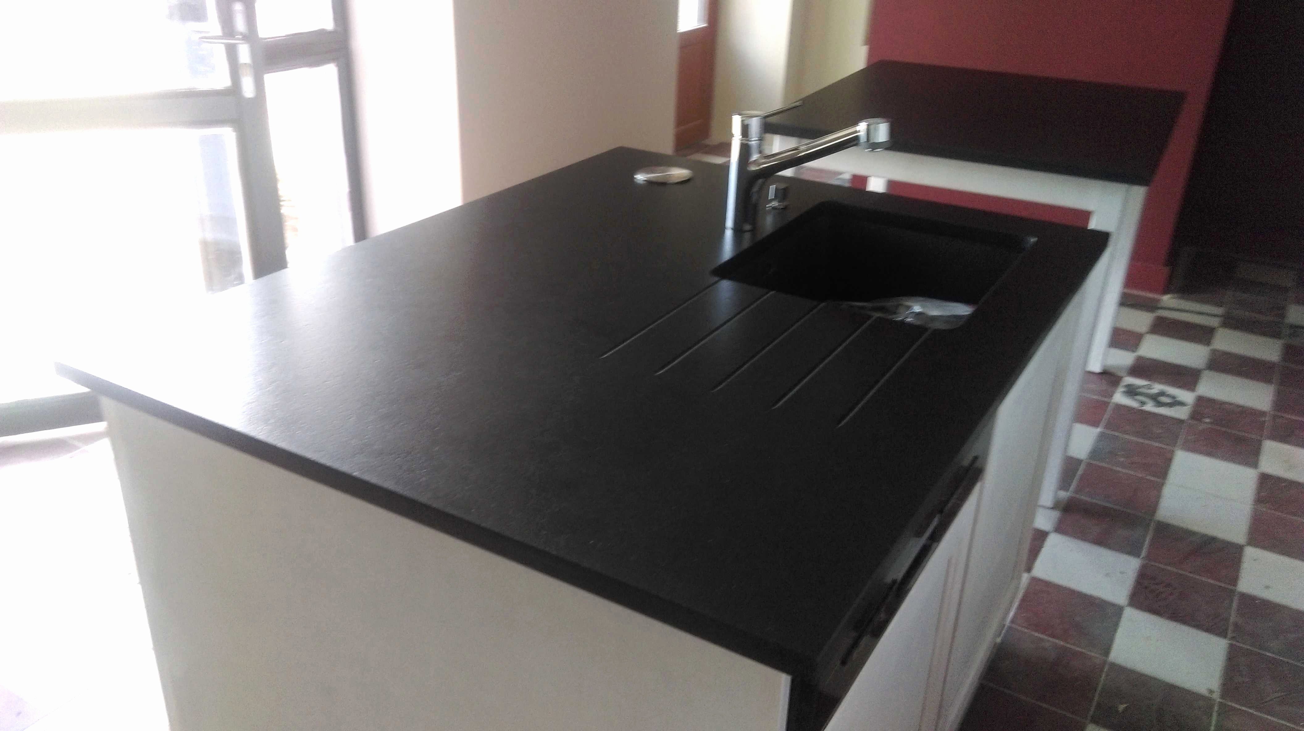 Evier cuisine noir bricoman