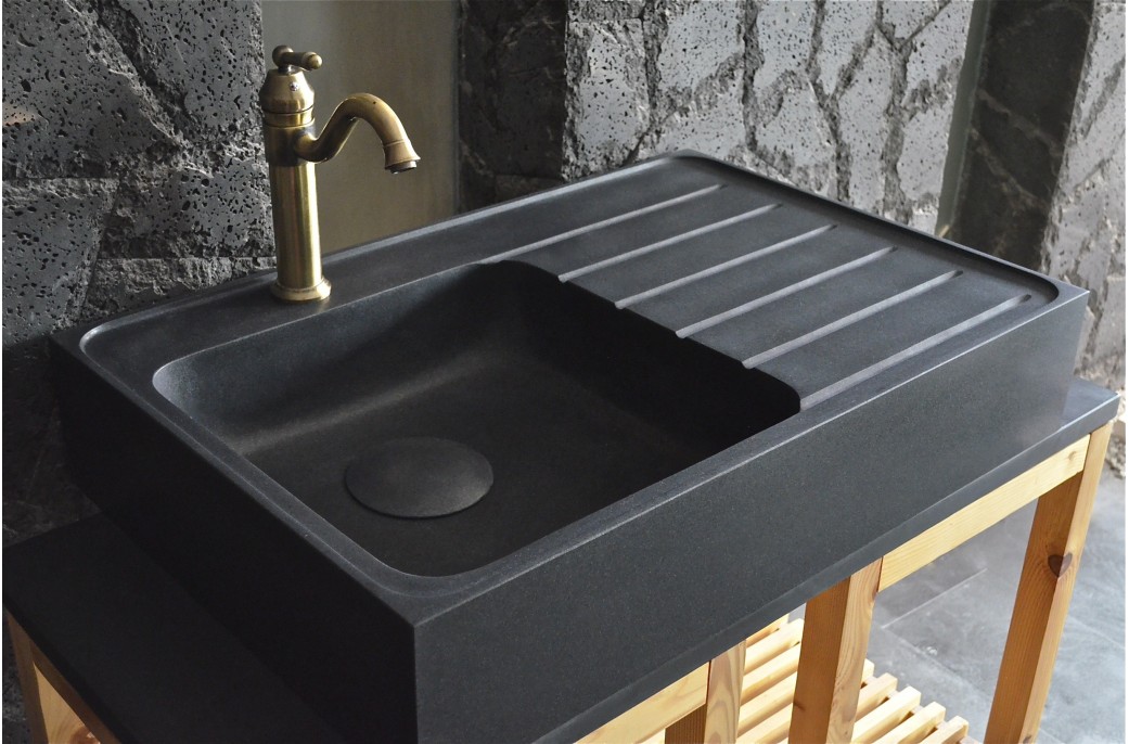 Achat evier cuisine noir