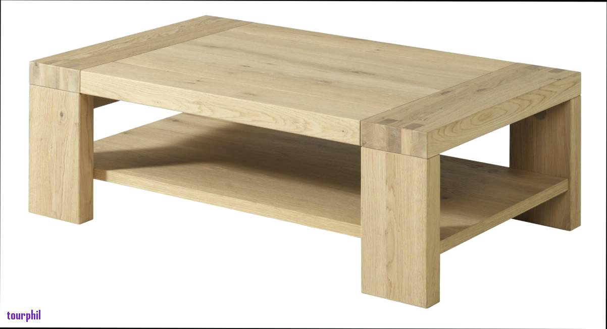 Table basse ronde en bois habitat