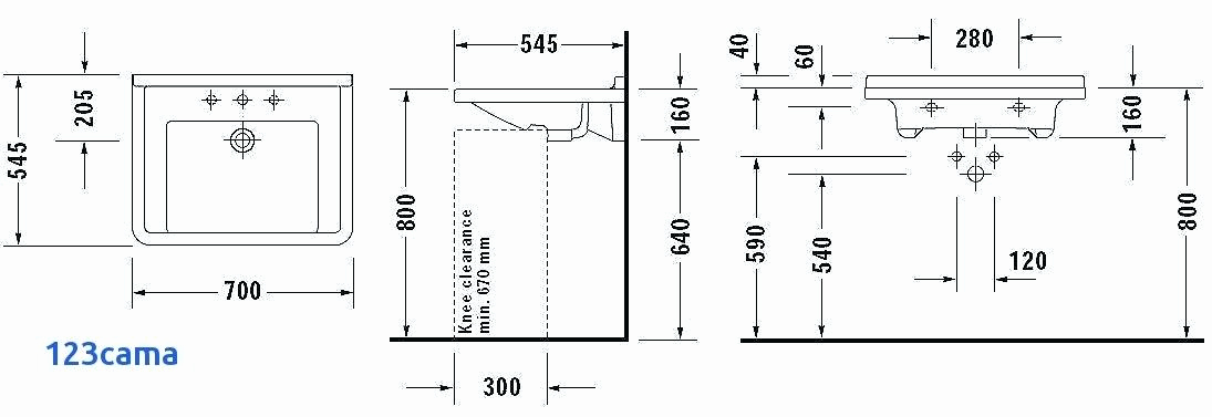 Hauteur standard evier