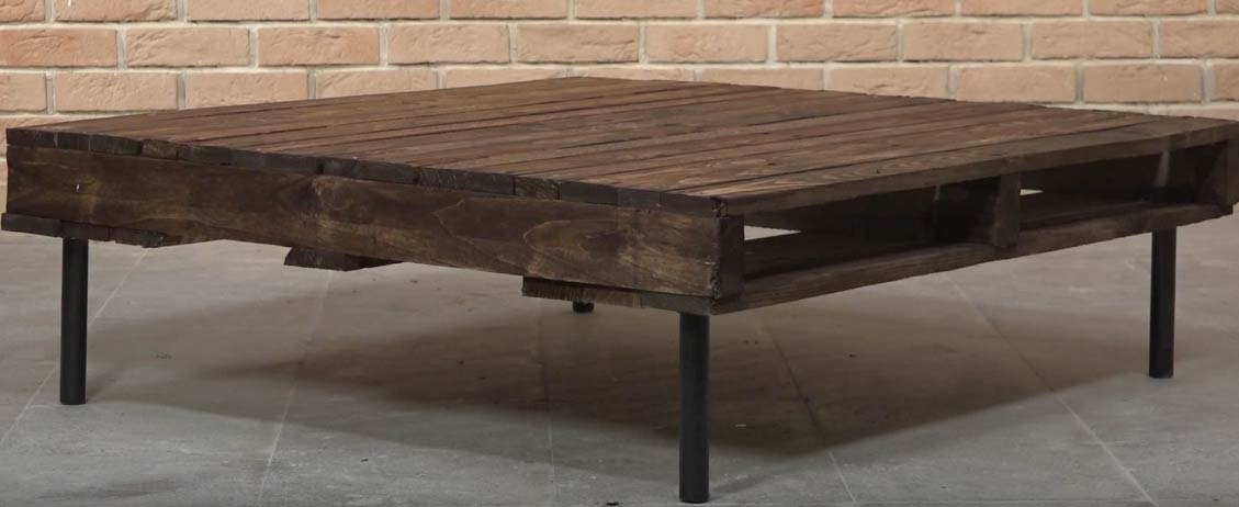 Creer une table basse industrielle