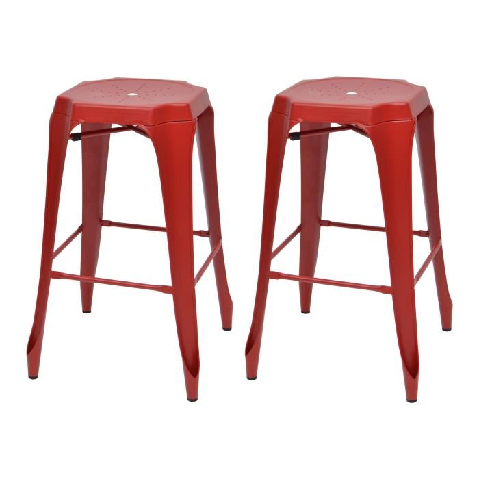 Tabouret zinc pas cher