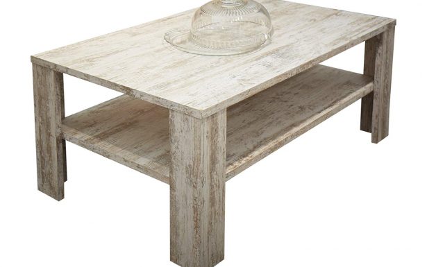Table basse rectangulaire en verre julia avec 4 poufs