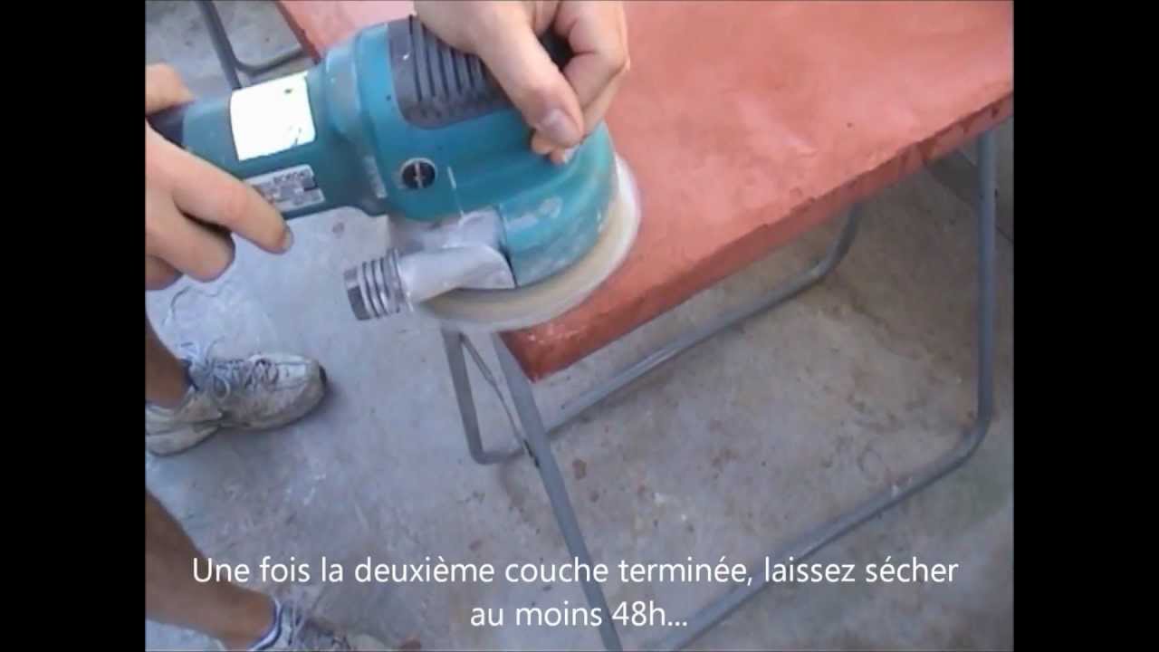 Evier beton ciré