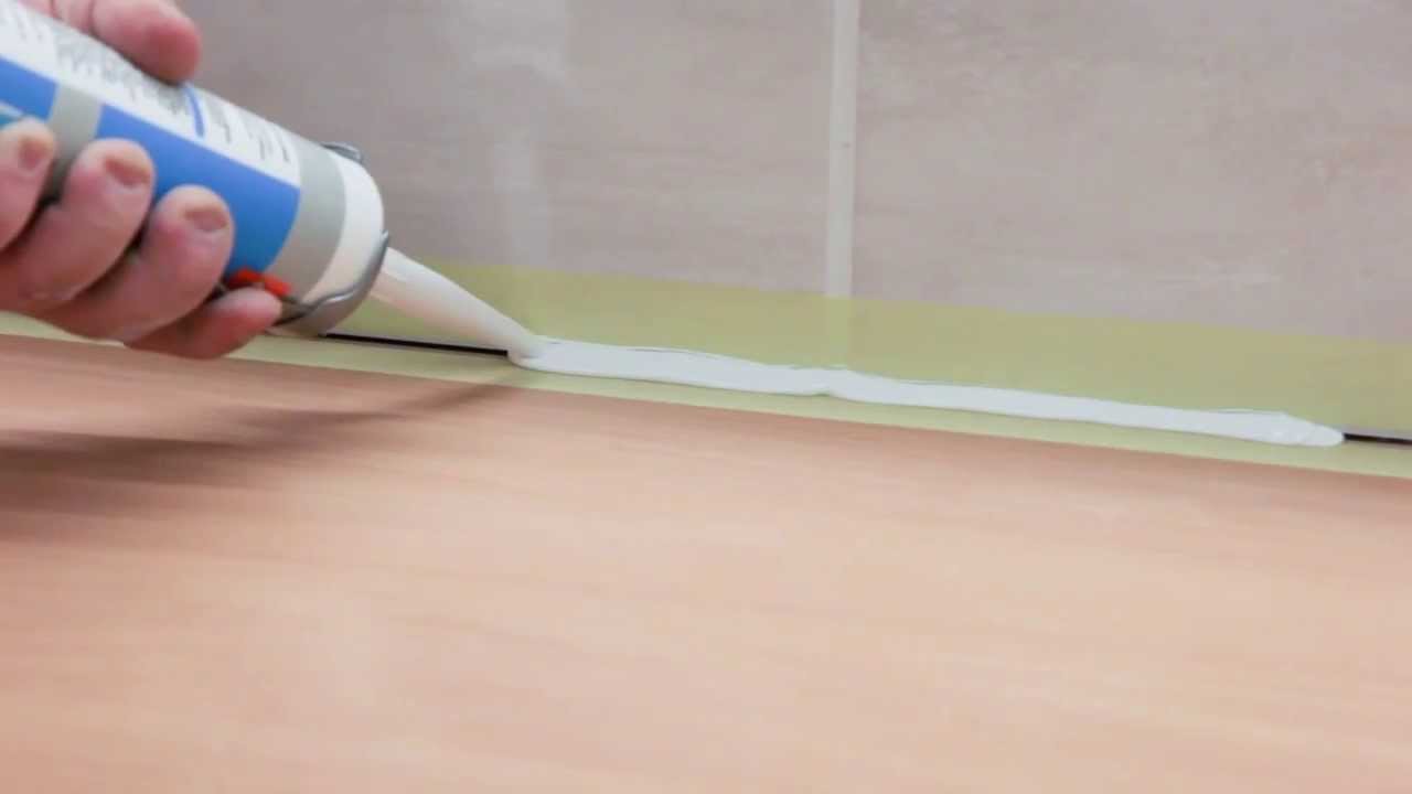 Joint silicone evier