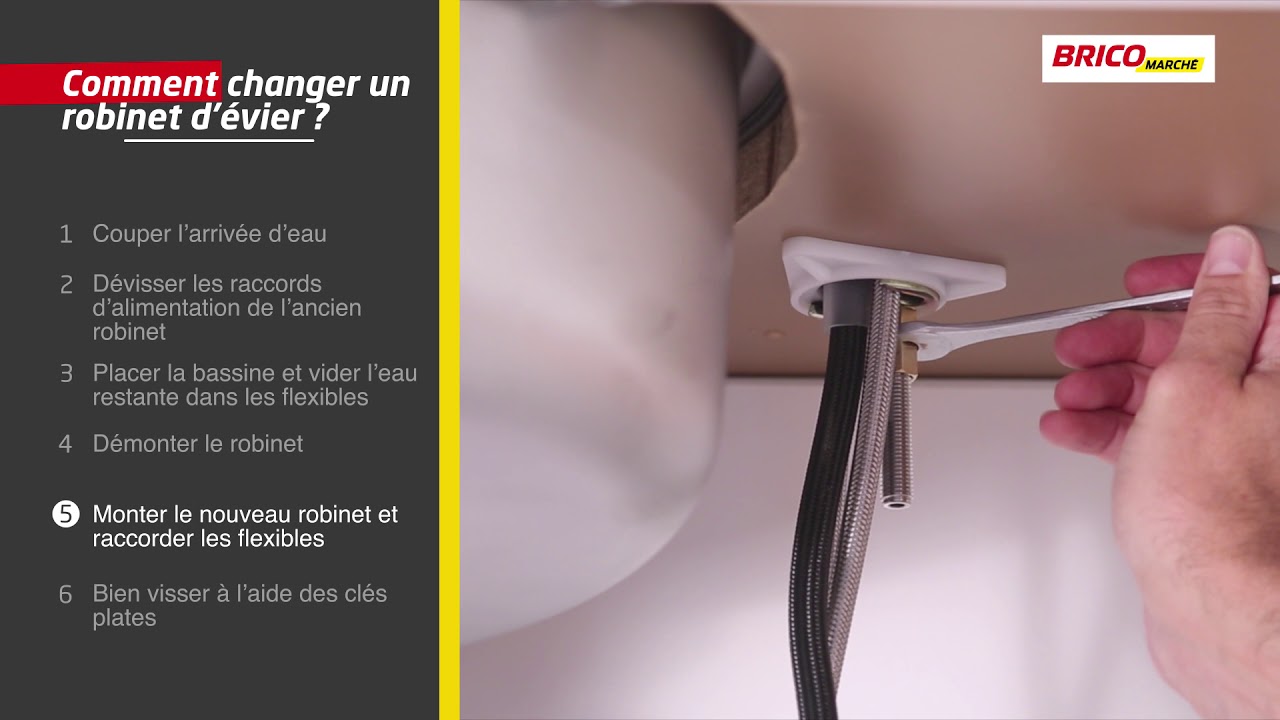 Changer mitigeur evier