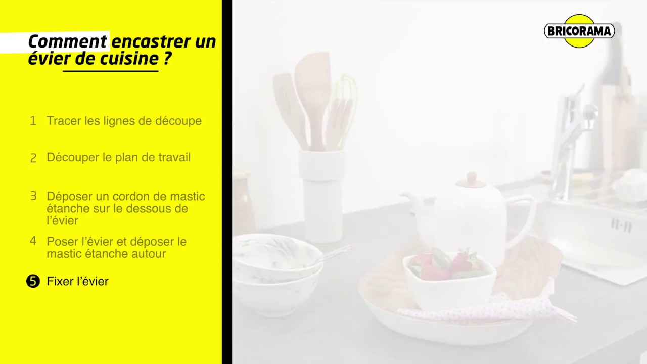 Comment encastrer un evier
