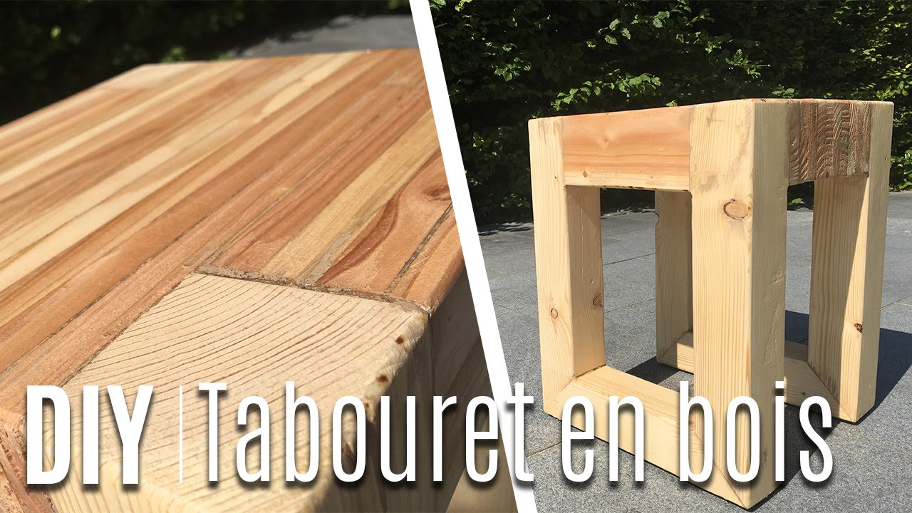 Tabouret escabeau bois