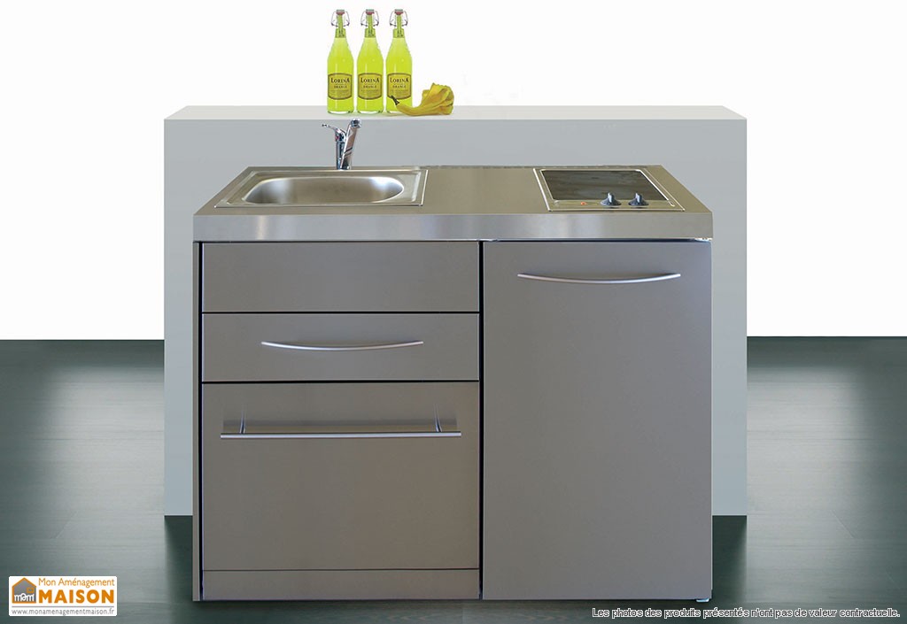 Ensemble evier inox plaque de cuisson