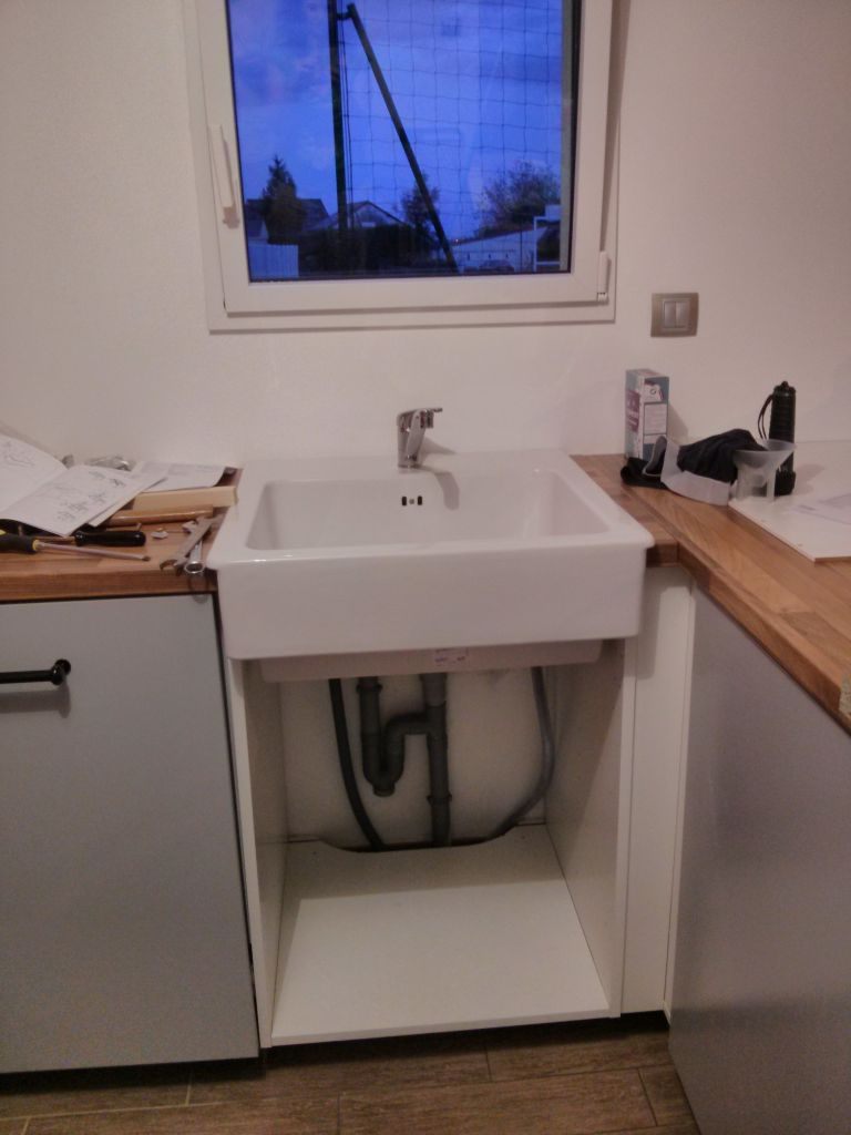 Meuble sous evier lave vaisselle encastrable