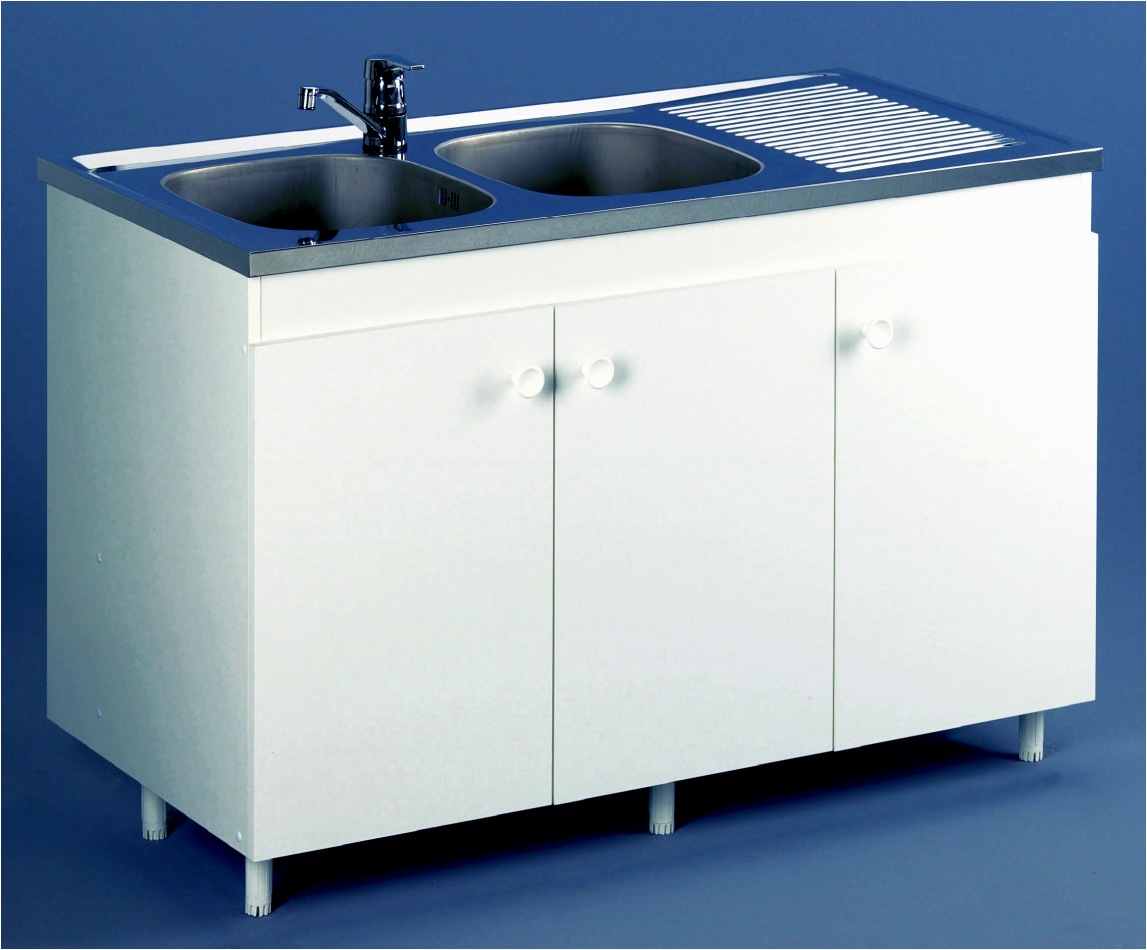 Meuble sous evier pas cher blanc