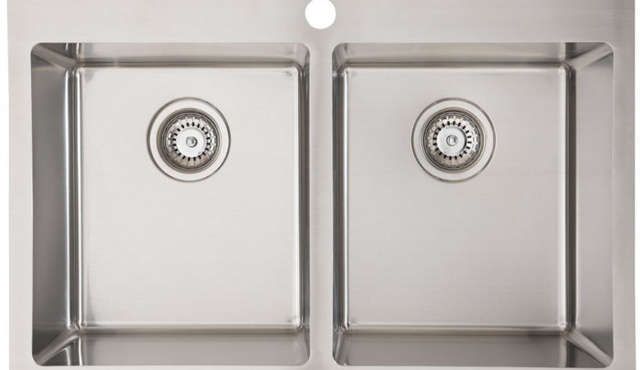 Evier inox double vasque