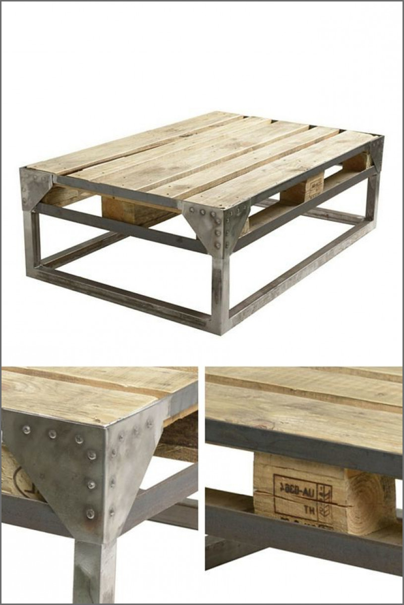 Idee table basse industrielle