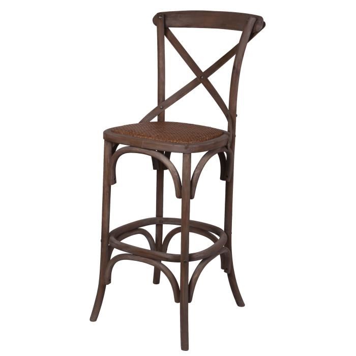 Tabouret de bar bois vintage