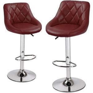 Tabouret de bar bordeau