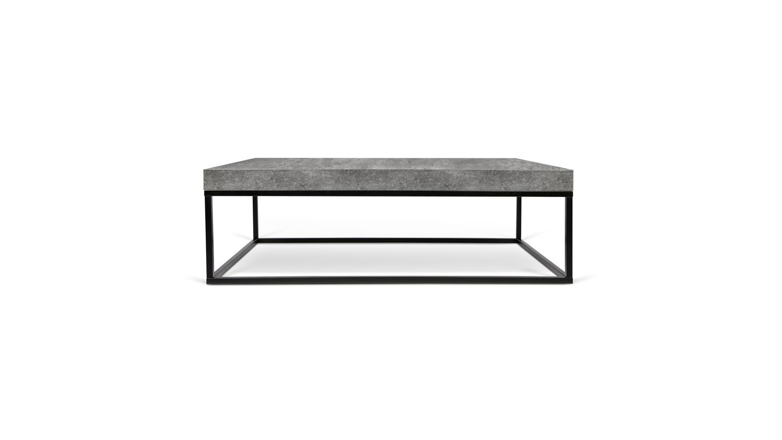 Table basse carrée effet beton