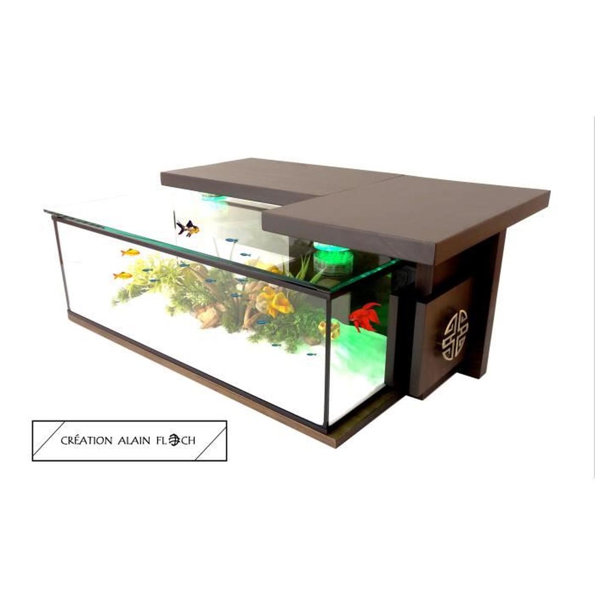 Table basse aquarium pas cher