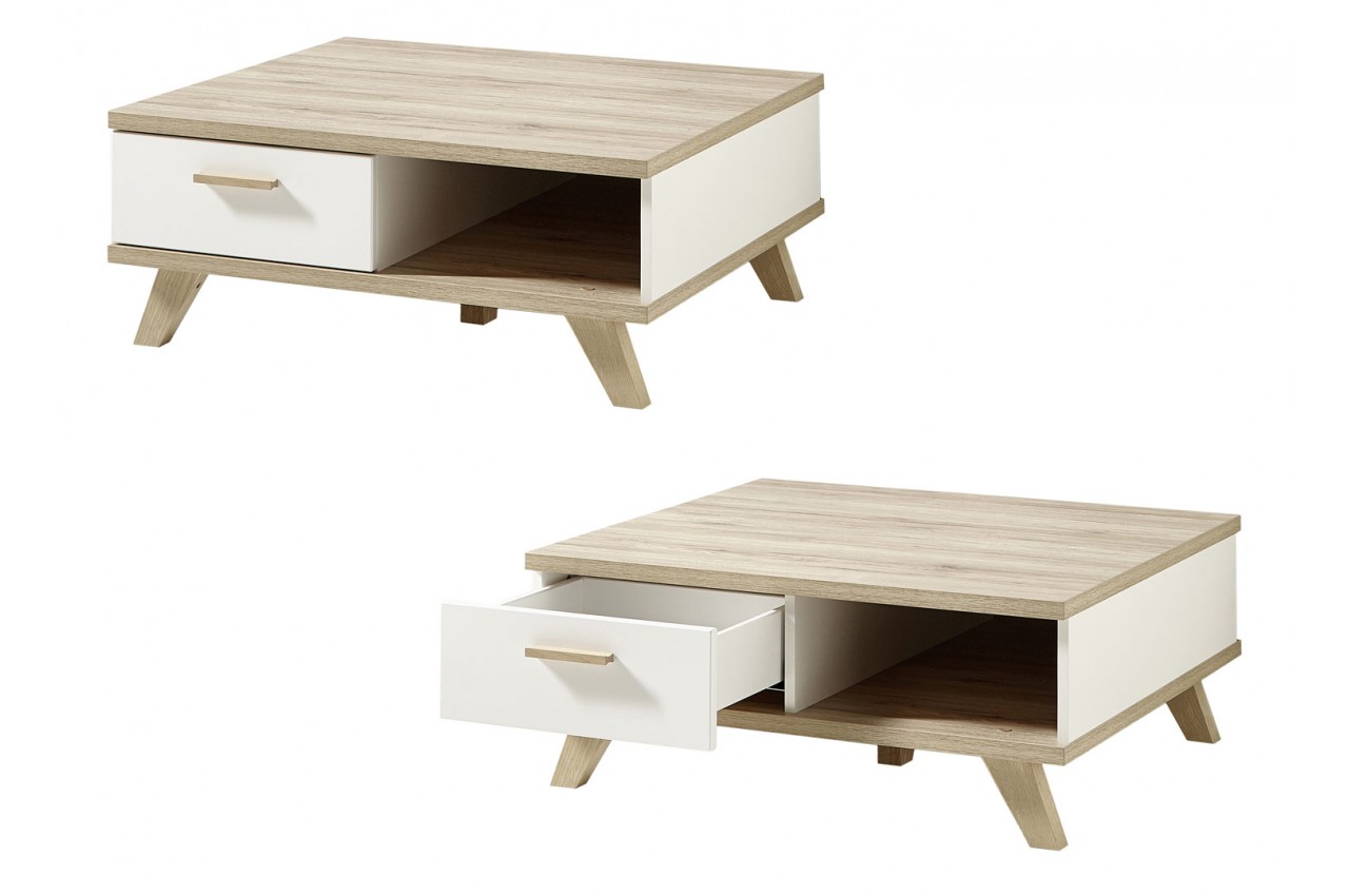Table basse scandinave chene sonoma