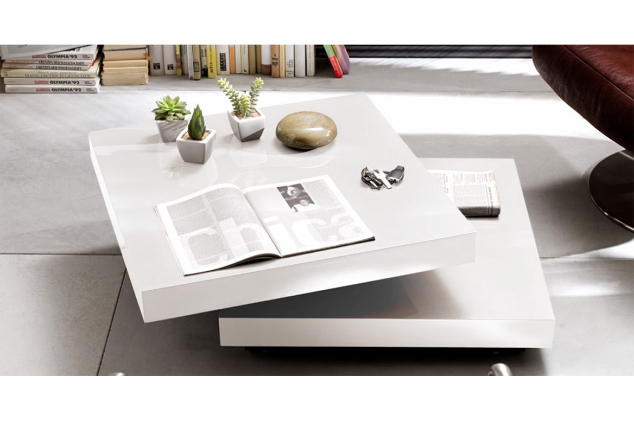 Table basse carrée amovible