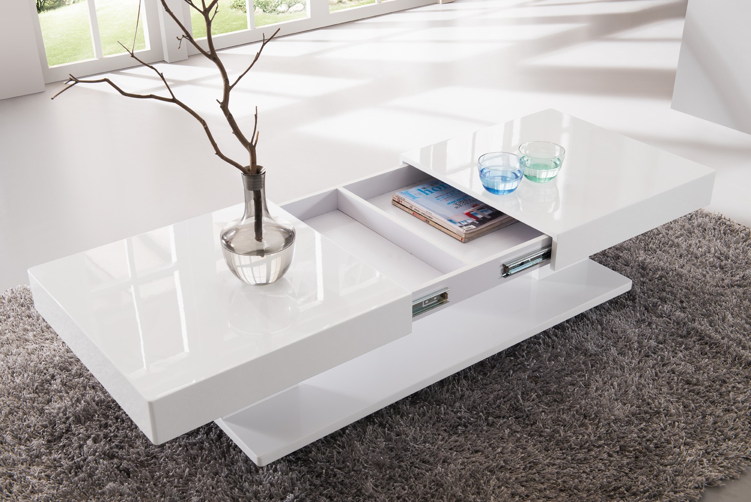 Table basse pas cher blanche