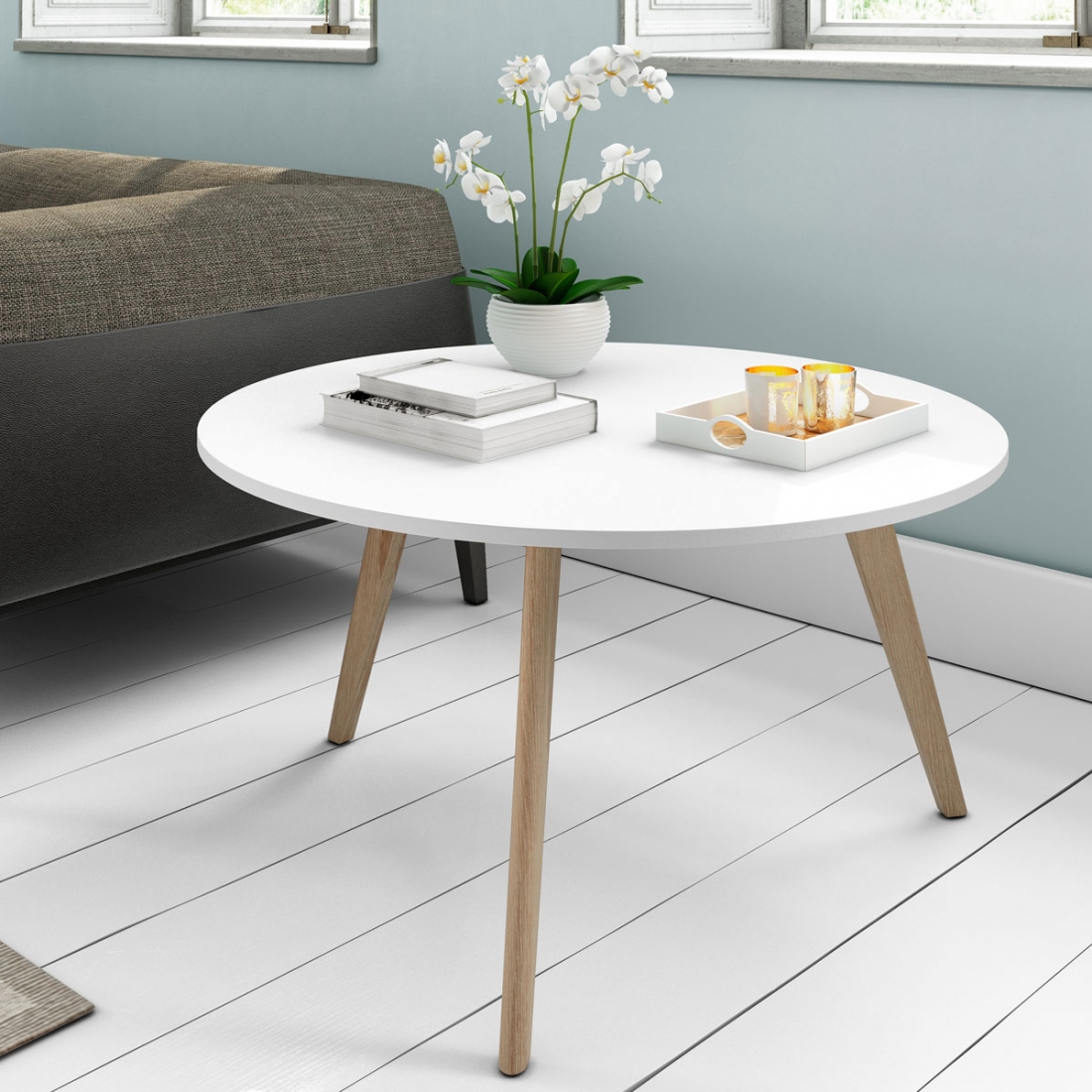 Déco table basse scandinave