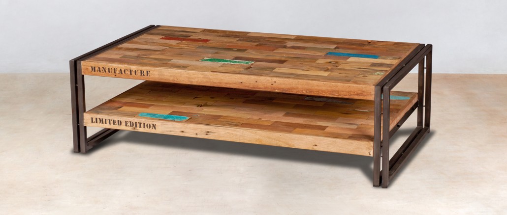 Plateau en bois table basse