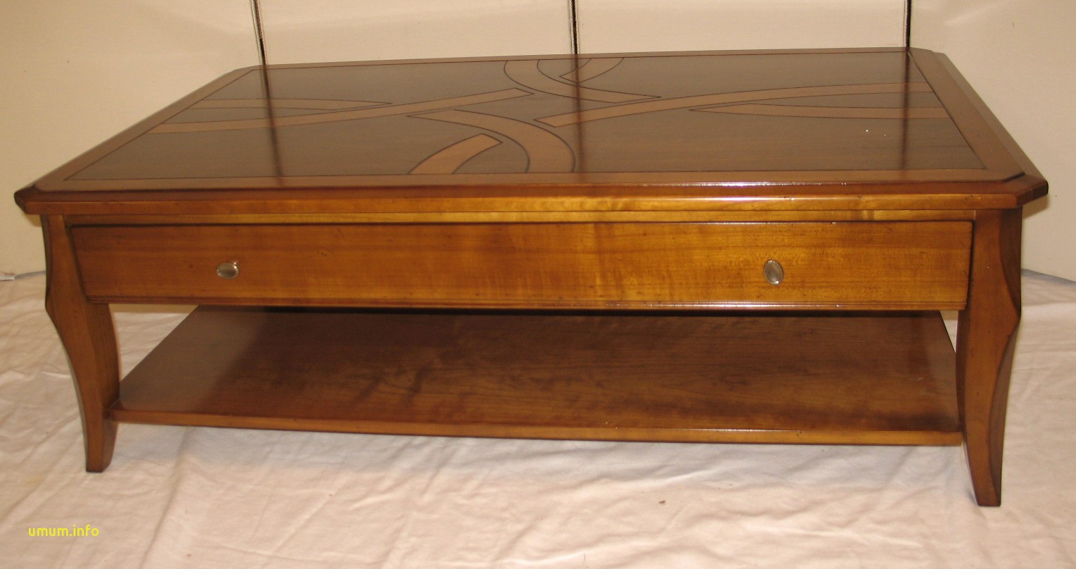 Table basse merisier pas cher