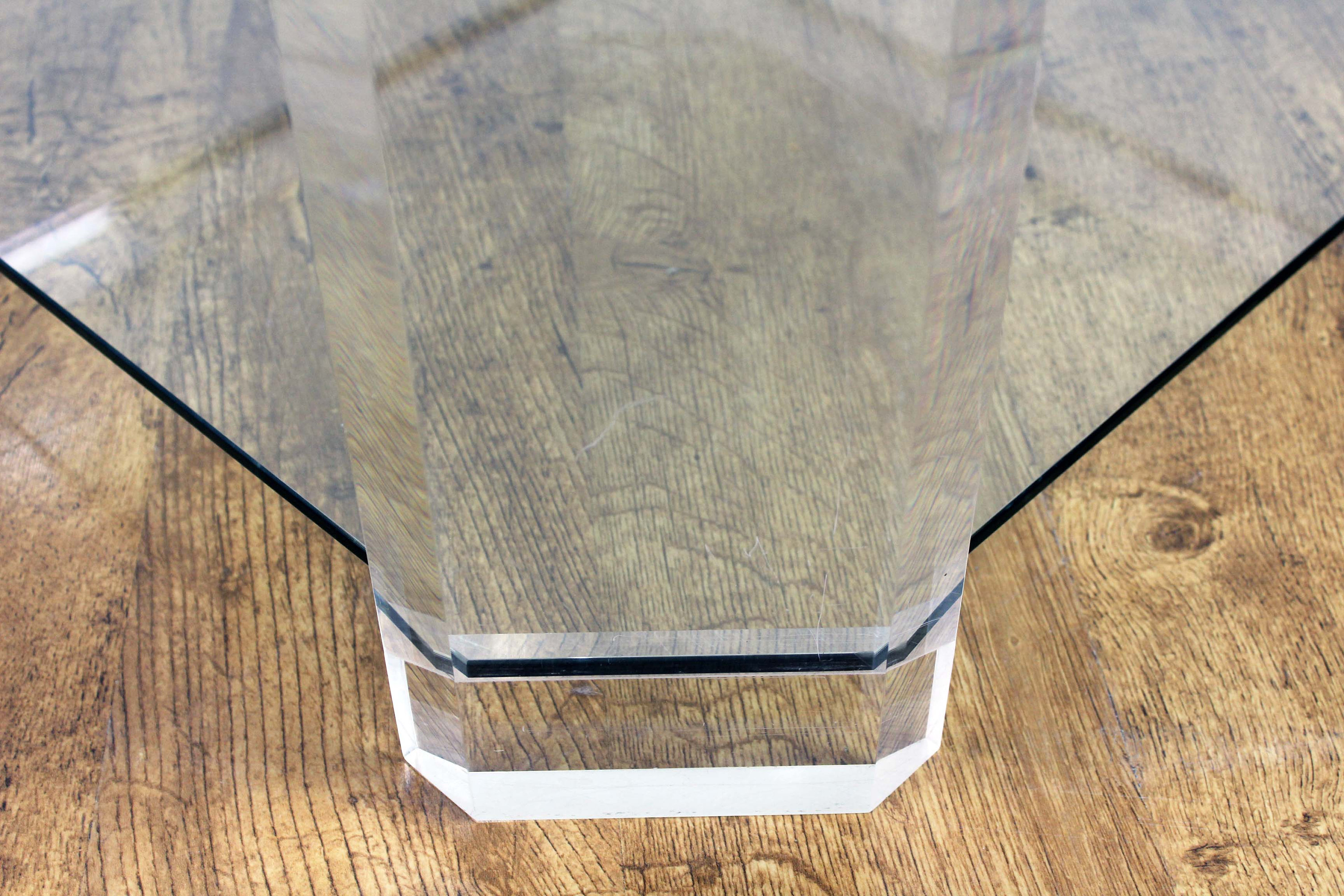 Table basse en verre david lange