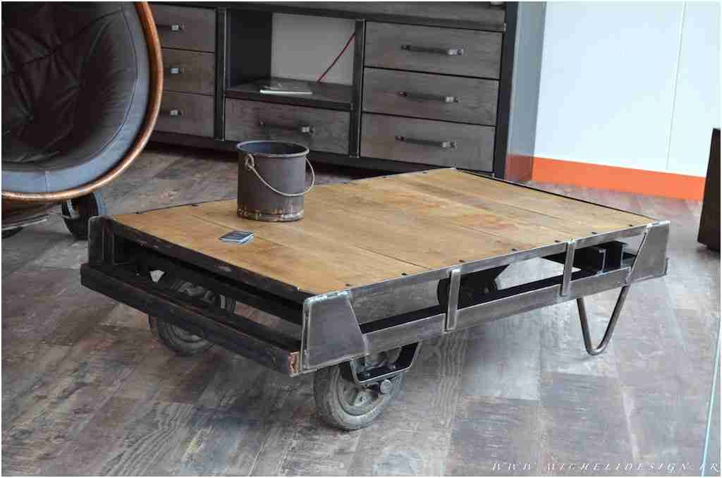 Table basse industrielle design