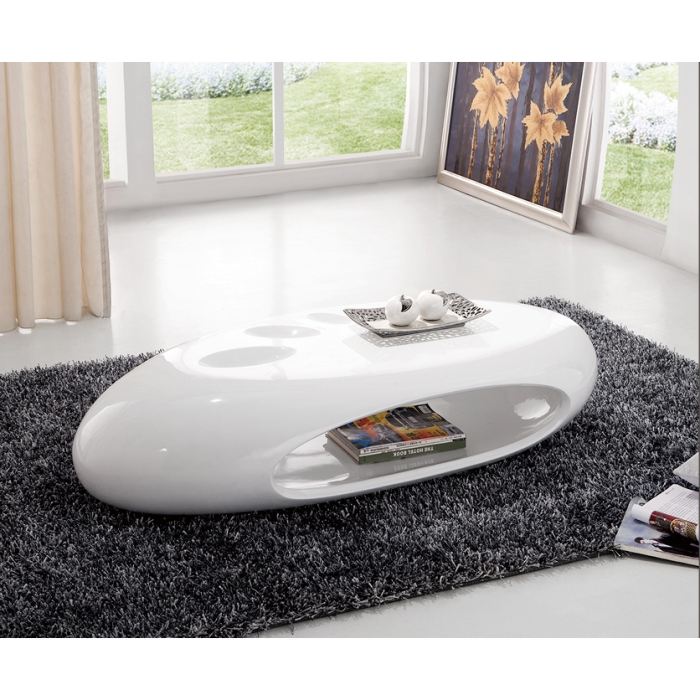 Table basse ronde ovale pas cher