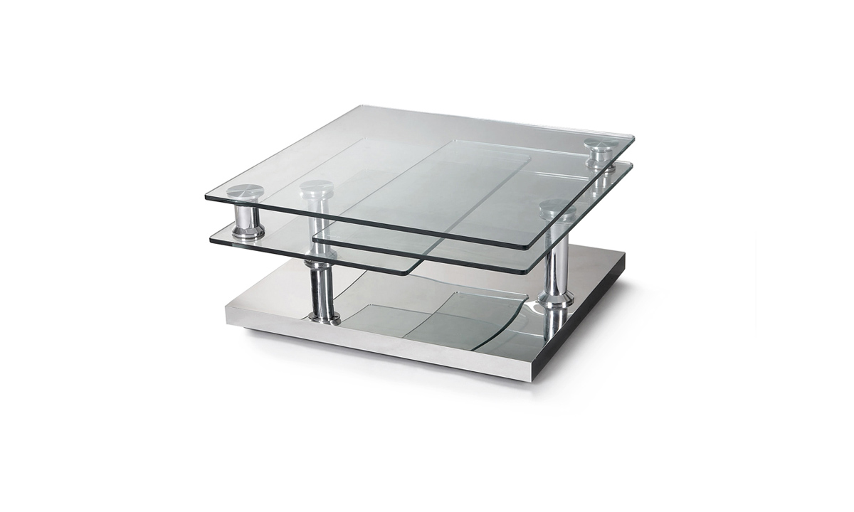 Table basse en verre home center