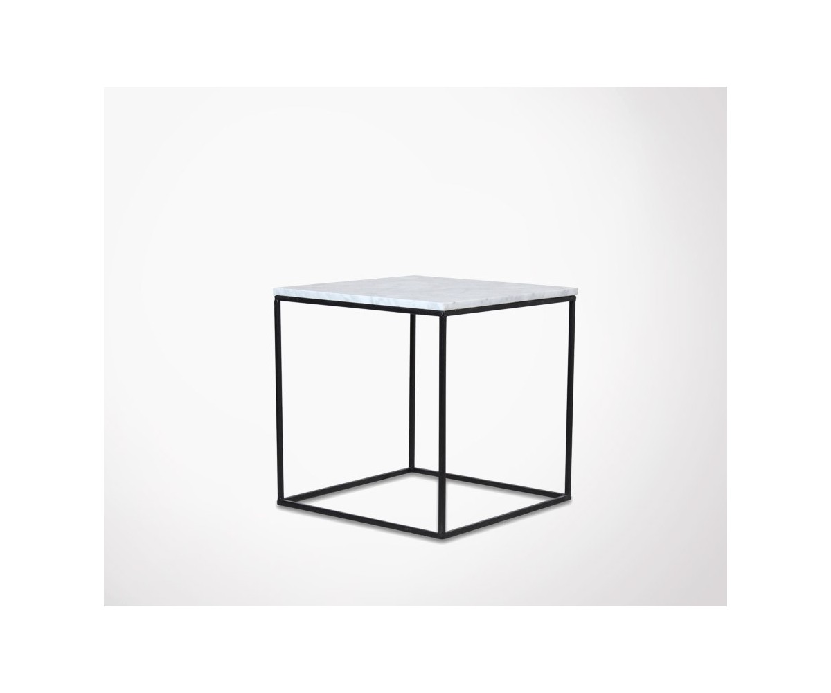 Table basse carrée marbre